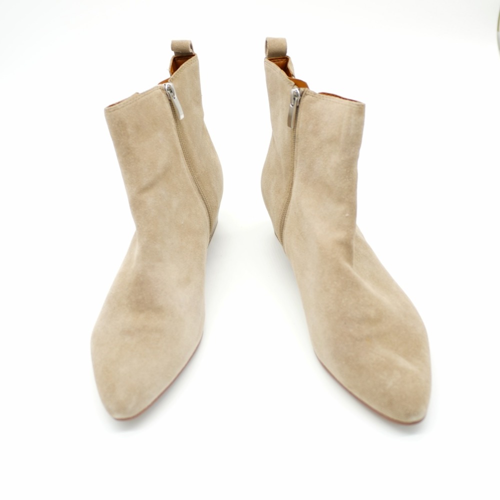 Franco Sarto Tan Suede Womens Shoes Archie Ankle Boot 1.5" Wedge Heel -12M-